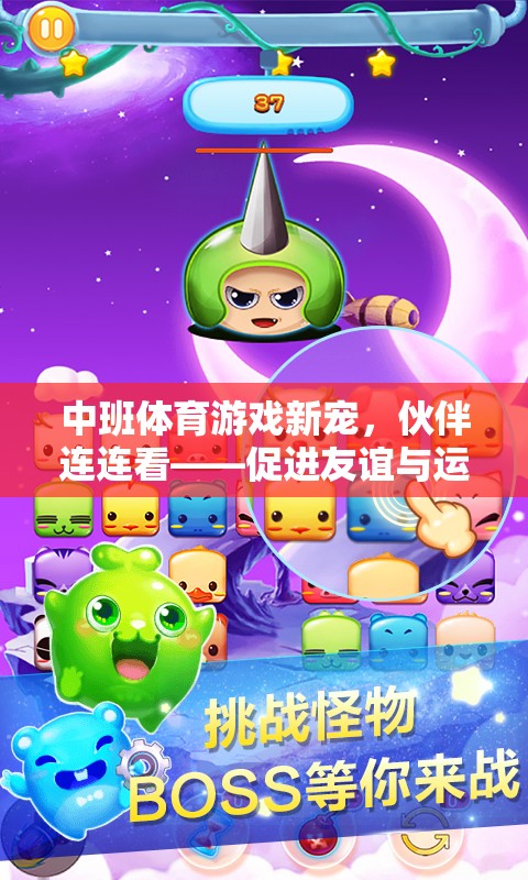 伙伴連連看，中班體育游戲新寵，促進(jìn)友誼與運(yùn)動的雙重樂趣