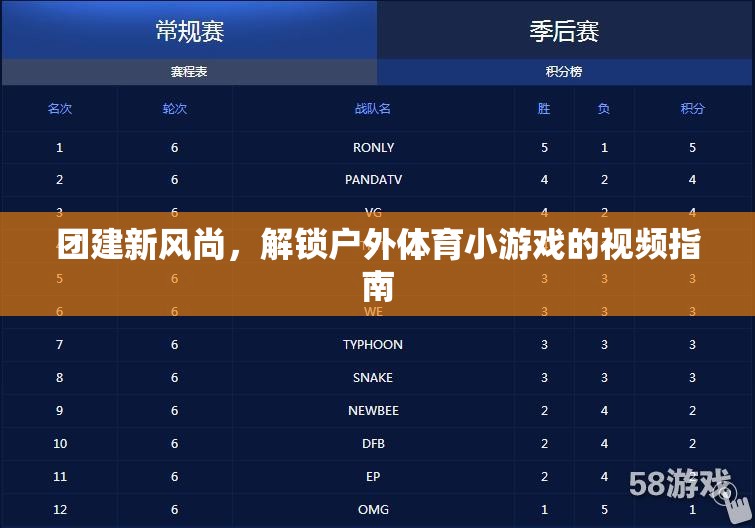 解鎖戶外體育小游戲的視頻指南，引領(lǐng)團建新風(fēng)尚