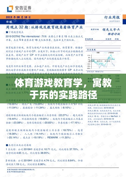寓教于樂，體育游戲教育學在實踐中的路徑探索