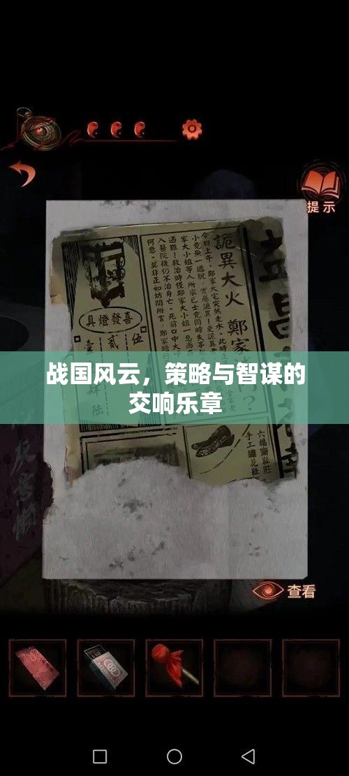 戰(zhàn)國風(fēng)云，策略與智謀的交響樂章