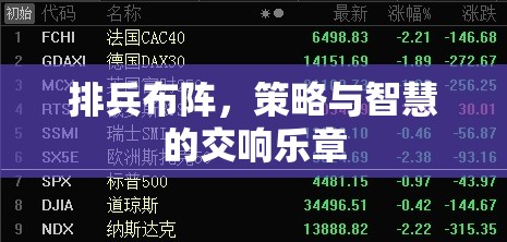 排兵布陣，策略與智慧的交響樂(lè)章
