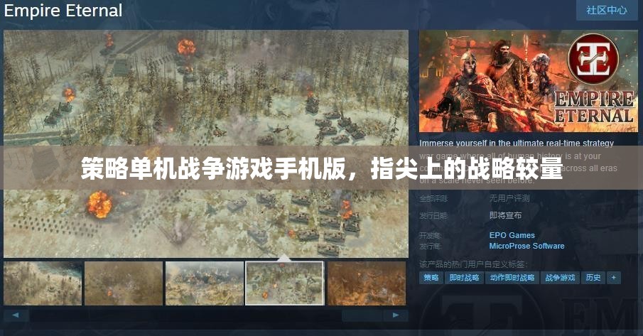 指尖戰(zhàn)略，手機(jī)版策略單機(jī)戰(zhàn)爭游戲
