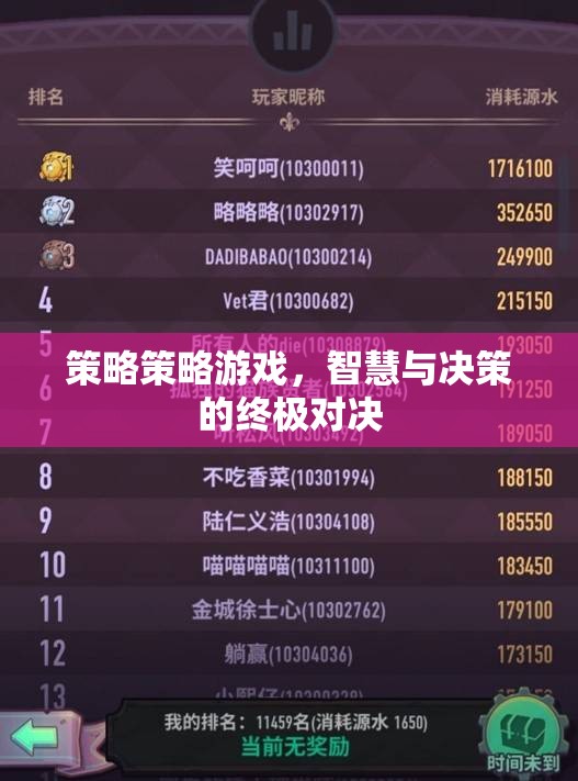 智慧與決策的終極對決，策略策略游戲