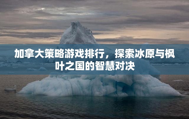 冰原與楓葉之國的智慧對決，加拿大策略游戲排行榜