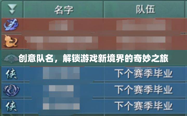解鎖新境界，創(chuàng)意隊名奇妙之旅
