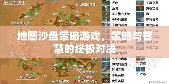 地圖沙盤策略游戲，策略與智慧的終極對決