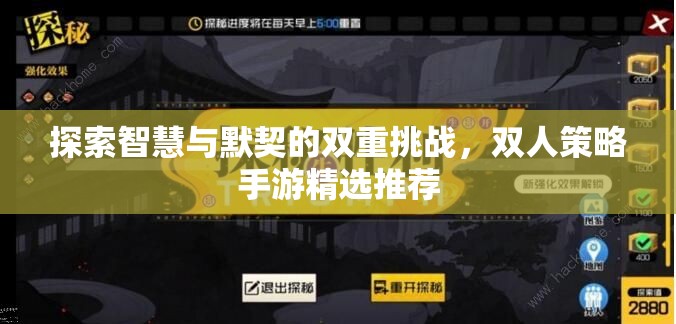 智慧與默契的雙重挑戰(zhàn)，精選雙人策略手游推薦