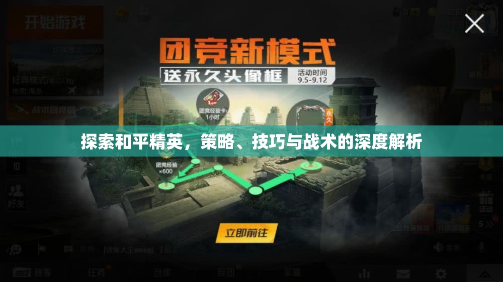 和平精英，策略、技巧與戰(zhàn)術(shù)的深度探索