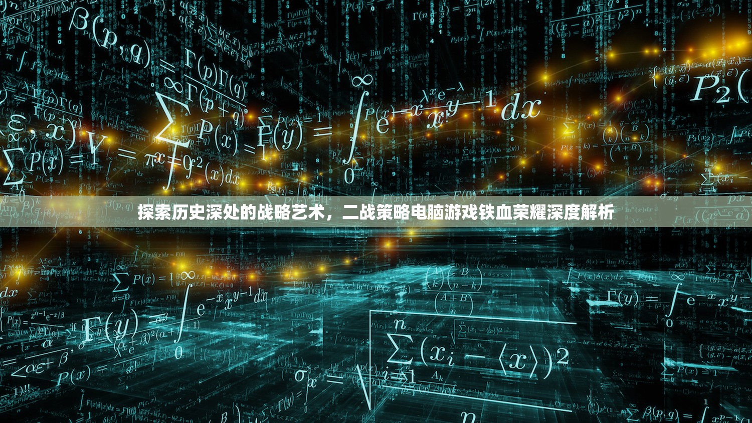 鐵血榮耀，深度解析二戰(zhàn)策略電腦游戲中的歷史與戰(zhàn)略藝術(shù)