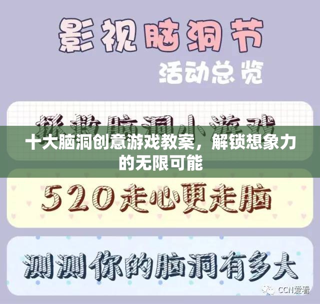 解鎖想象力，十大腦洞創(chuàng)意游戲教案