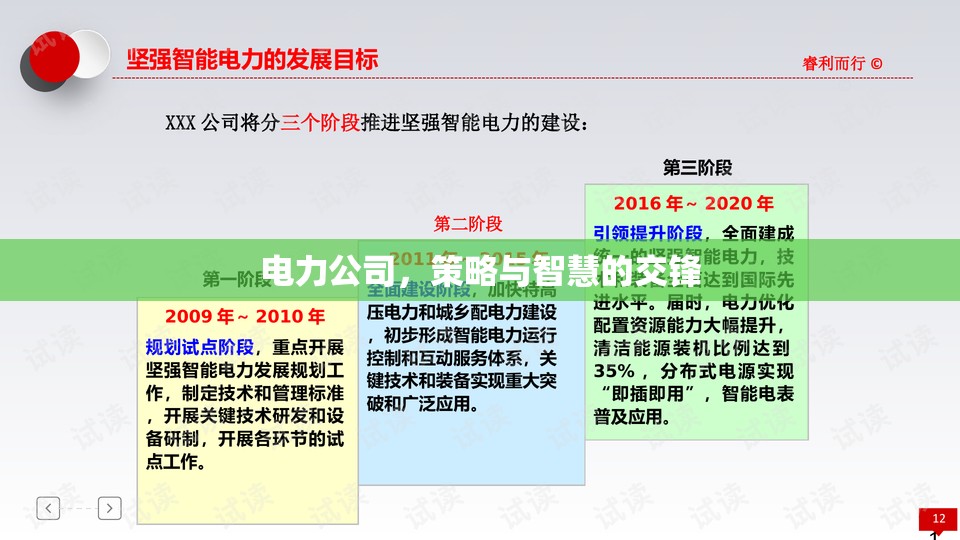 電力公司的策略與智慧，策略性思維與智慧決策的交鋒