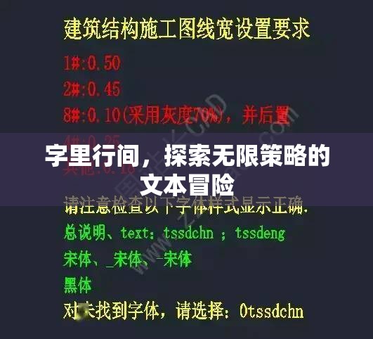 字間策略，一場無盡的文本冒險之旅