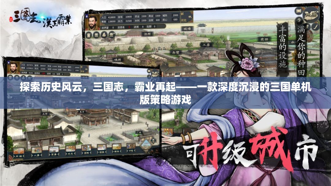 三國志，霸業(yè)再起— 深度沉浸的三國單機(jī)版策略游戲
