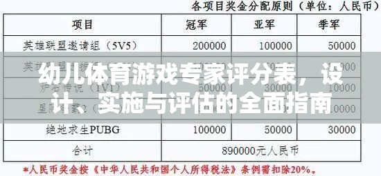 幼兒體育游戲?qū)＜以u(píng)分表，設(shè)計(jì)、實(shí)施與評(píng)估的全面指南