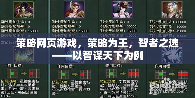 智謀天下，策略網頁游戲中的智者之選