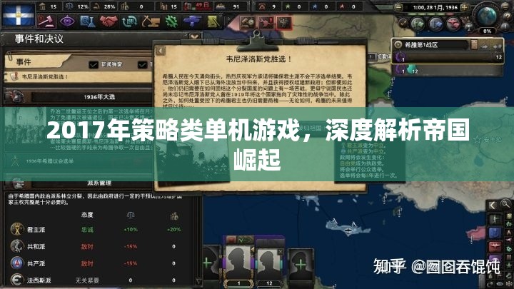 帝國崛起，2017年策略類單機游戲深度解析
