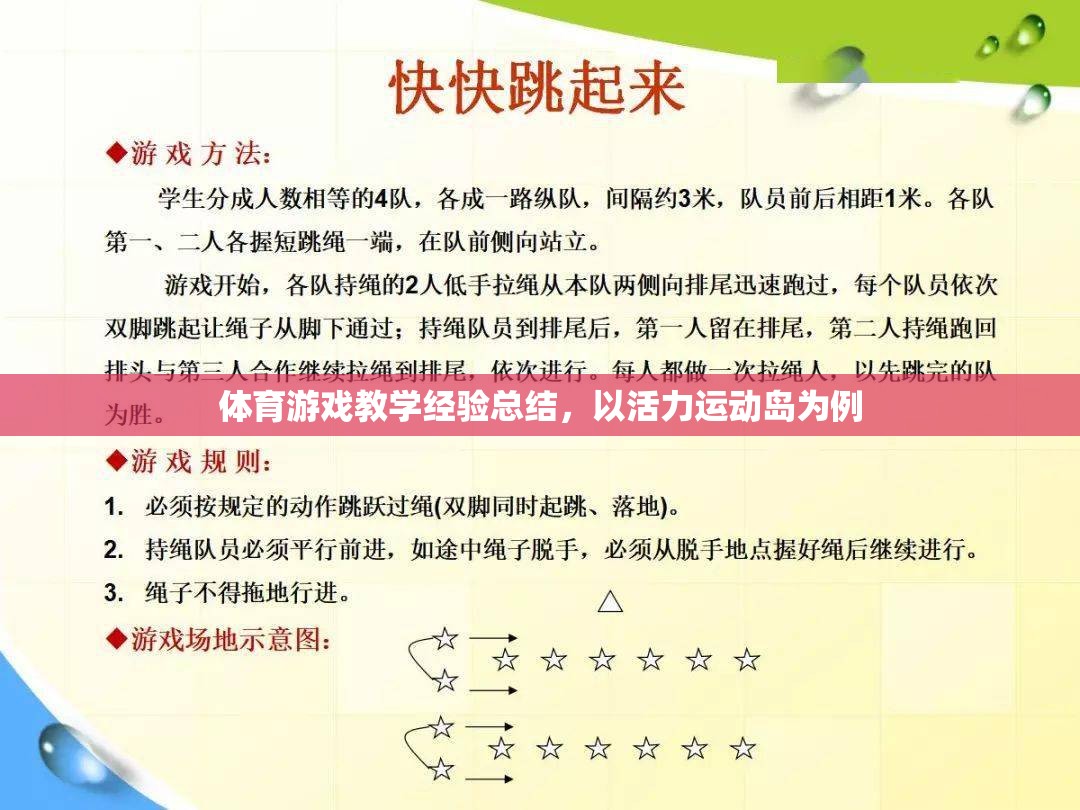 活力運(yùn)動(dòng)島，體育游戲教學(xué)的創(chuàng)新與實(shí)踐經(jīng)驗(yàn)總結(jié)