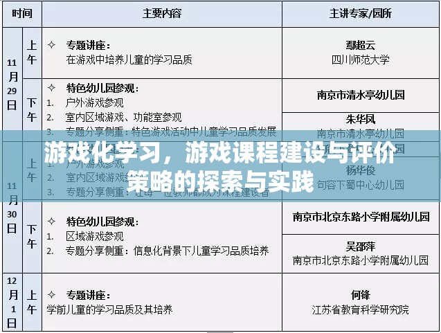 游戲化學習，游戲課程建設與評價策略的探索與實踐