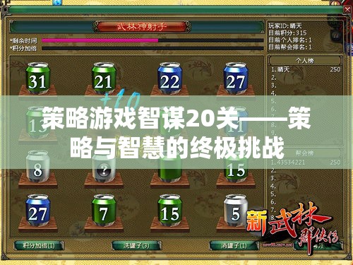 智謀20關，策略游戲的終極智慧挑戰(zhàn)  第2張
