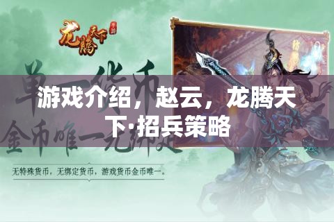 龍騰天下·招兵策略，趙云在策略游戲中的傳奇之旅