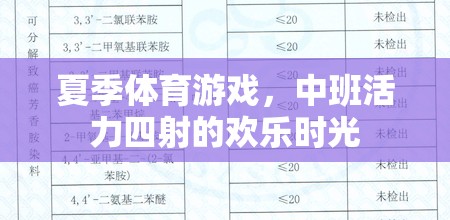 中班夏日活力，歡樂四溢的體育游戲時光