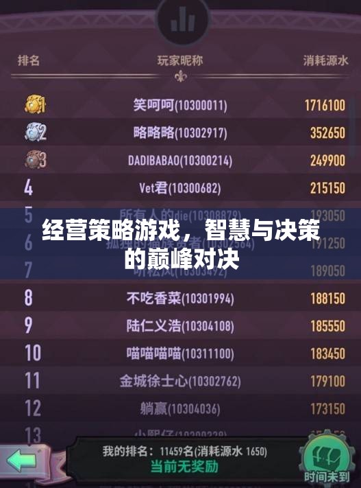 智慧與決策的巔峰對(duì)決，經(jīng)營(yíng)策略游戲