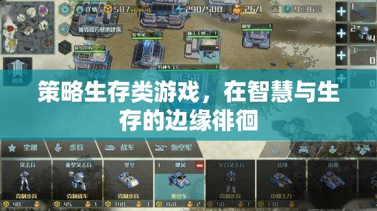 智慧與生存的邊緣，策略生存類游戲的挑戰(zhàn)與抉擇