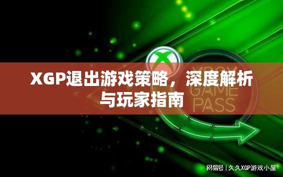 XGP退出游戲策略深度解析，玩家指南與應(yīng)對策略  第1張