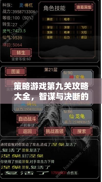 智謀與決斷的巔峰對(duì)決，策略游戲第九關(guān)全面攻略