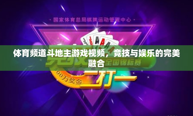 競技與娛樂的完美碰撞，體育頻道斗地主游戲視頻