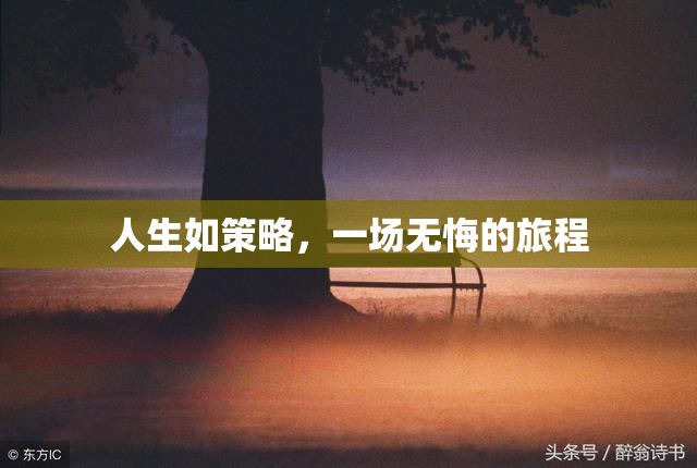 人生如策略，一場無悔的旅程