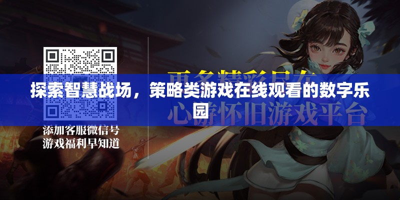 智慧戰(zhàn)場，探索策略類游戲在線觀看的數(shù)字樂園