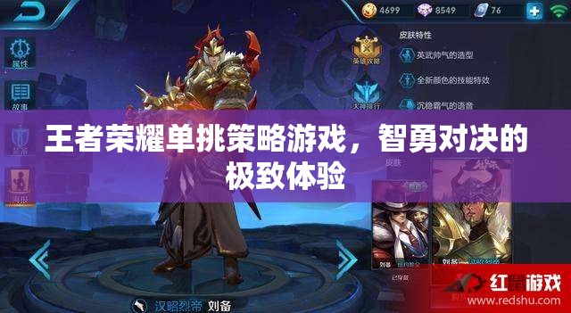 智勇對決，王者榮耀單挑策略游戲極致體驗