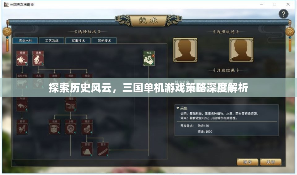 三國風(fēng)云，深度解析三國單機(jī)游戲策略
