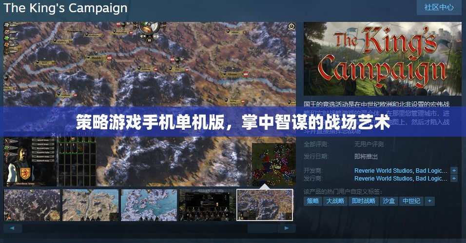 掌中智謀，策略游戲手機單機版的戰(zhàn)場藝術(shù)