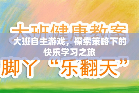 大班自主游戲，策略引導(dǎo)下的快樂學(xué)習(xí)之旅