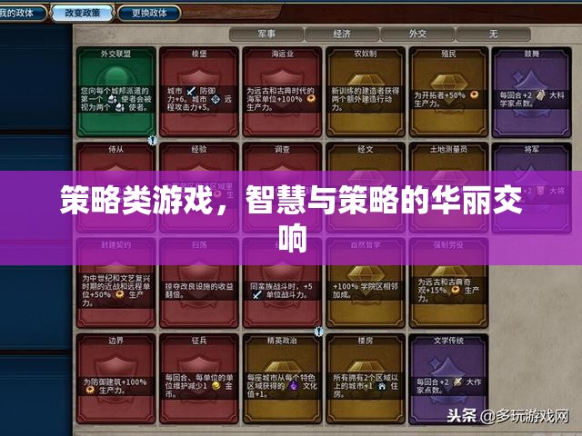 智慧與策略的華麗交響，探索策略類游戲的魅力