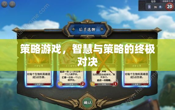 智慧與策略的巔峰對決，策略游戲的終極挑戰(zhàn)