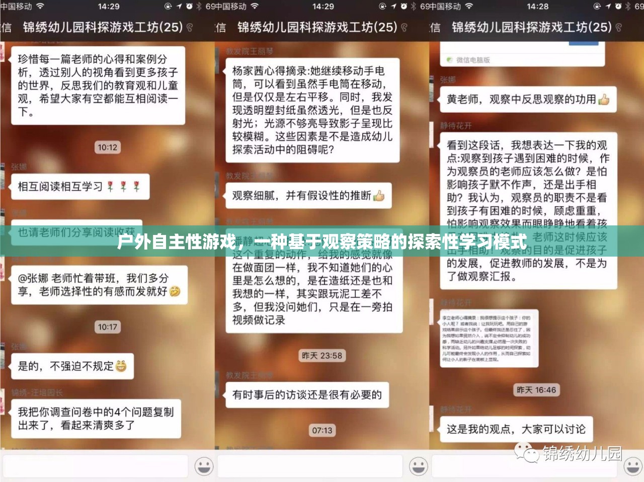 戶外自主性游戲，基于觀察策略的探索性學(xué)習(xí)模式