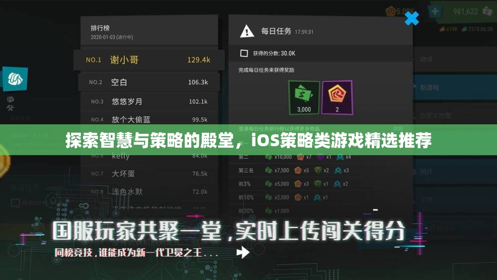 探索智慧與策略的殿堂，iOS策略類游戲精選推薦