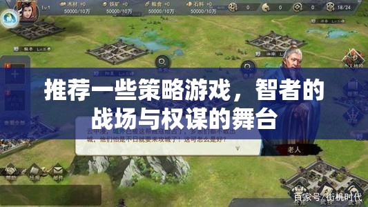 推薦一些策略游戲，智者的戰(zhàn)場與權(quán)謀的舞臺
