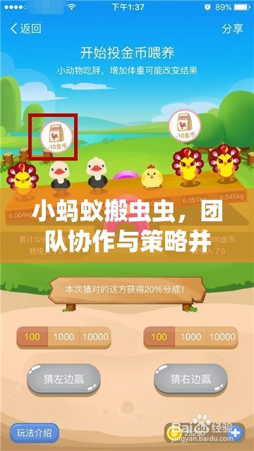 小螞蟻搬蟲蟲，團隊協(xié)作與策略并重的全新體育游戲體驗