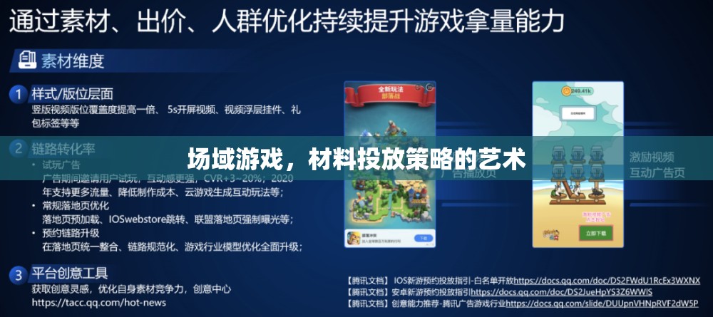 場域游戲，材料投放策略的藝術與魅力