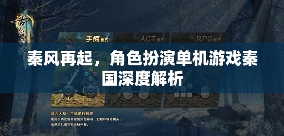 秦風再起，深度解析秦國角色扮演單機游戲的魅力與策略