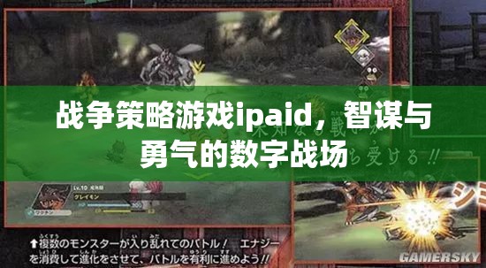 智謀與勇氣的數(shù)字戰(zhàn)場，戰(zhàn)爭策略游戲ipaid的魅力