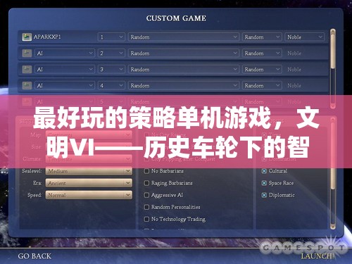 文明VI，歷史車輪下的智慧較量——最令人上癮的策略單機游戲