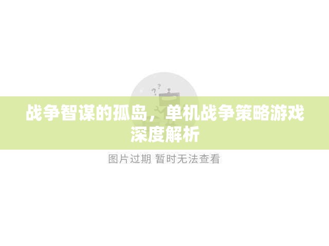 戰(zhàn)爭(zhēng)智謀的孤島，深度解析單機(jī)戰(zhàn)爭(zhēng)策略游戲