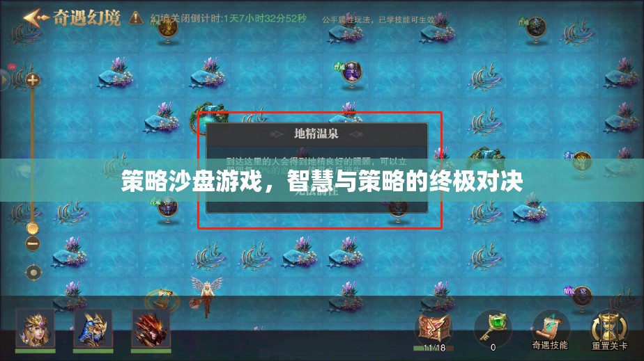 智慧與策略的終極對決，策略沙盤游戲的魅力