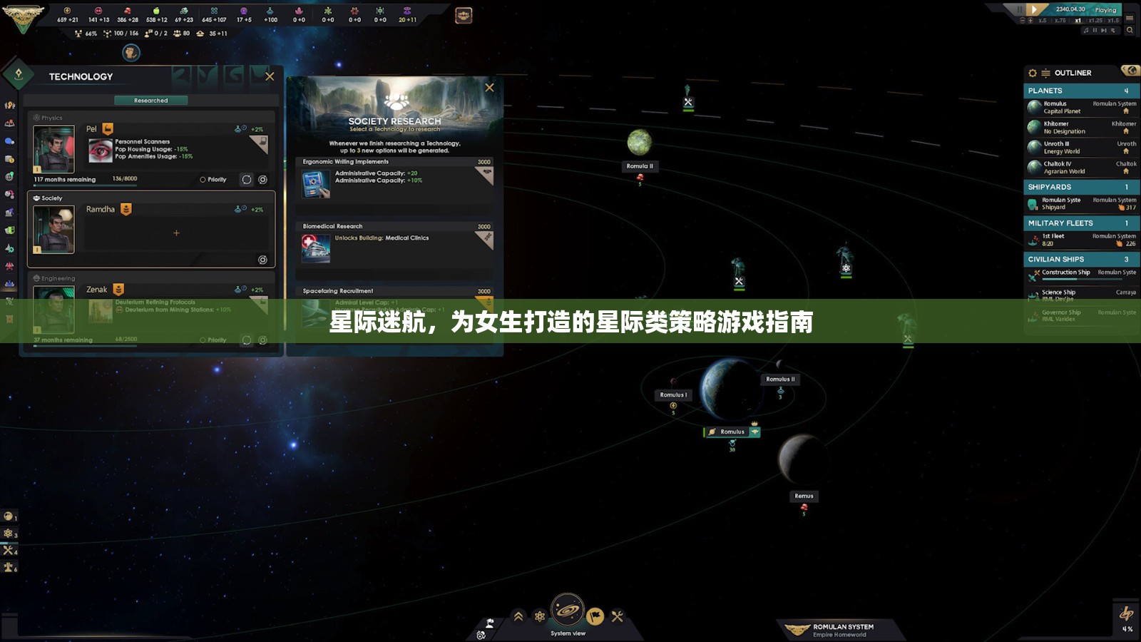 星際迷航，專為女性玩家打造的星際策略游戲指南