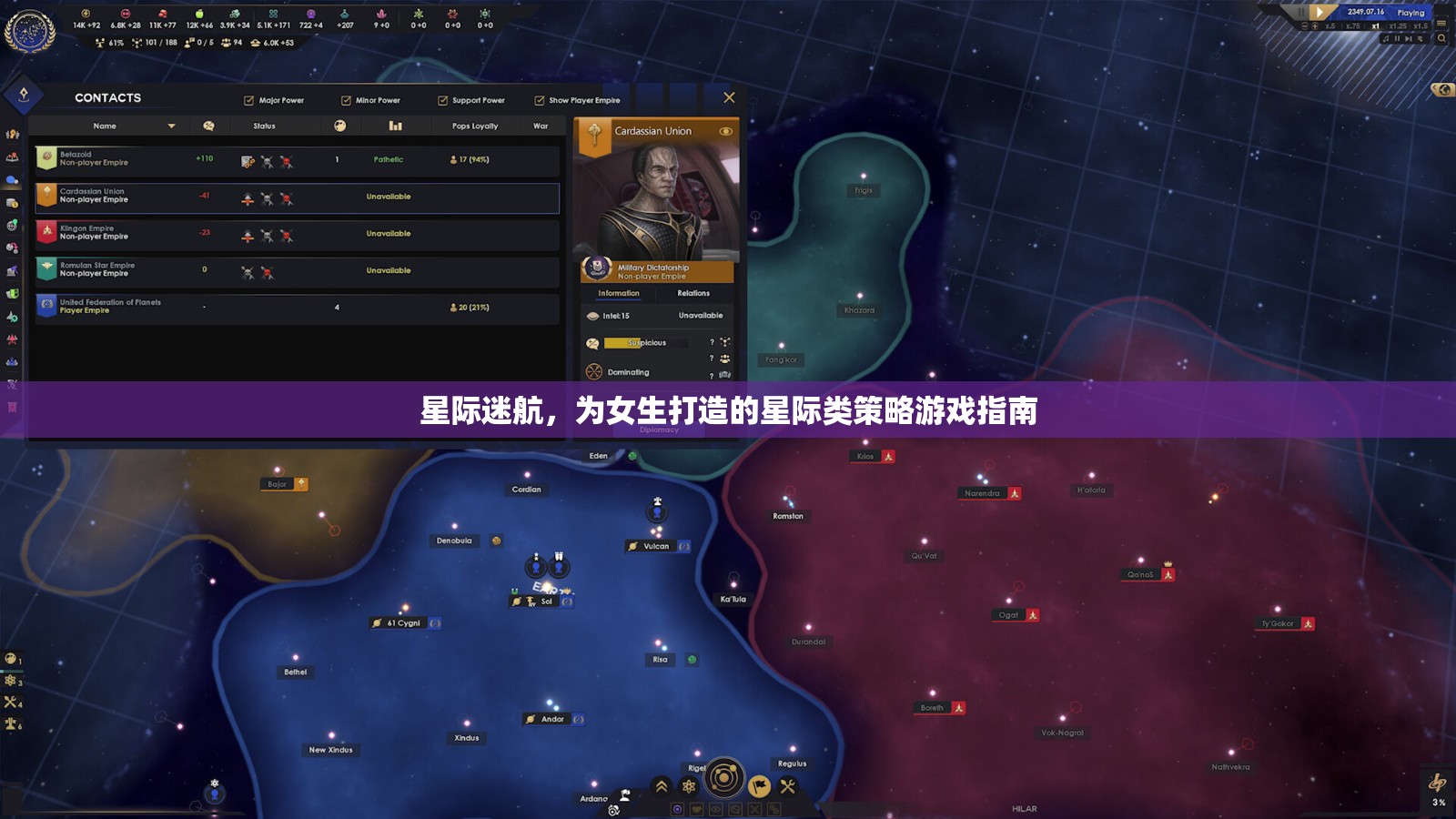 星際迷航，專為女性玩家打造的星際策略游戲指南